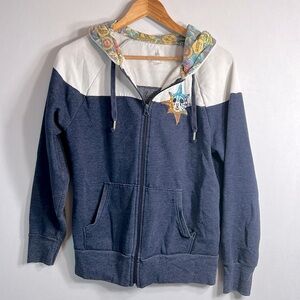 Walt Disney World Mickey Mouse Compass Zip Hoodie size M